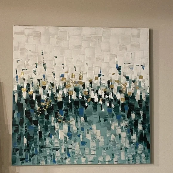 XXL BLUE GRADIENT WALL DÉCOR - Picture 1 of 2